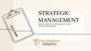 All About Strategic Management That How We All Can Deal With
