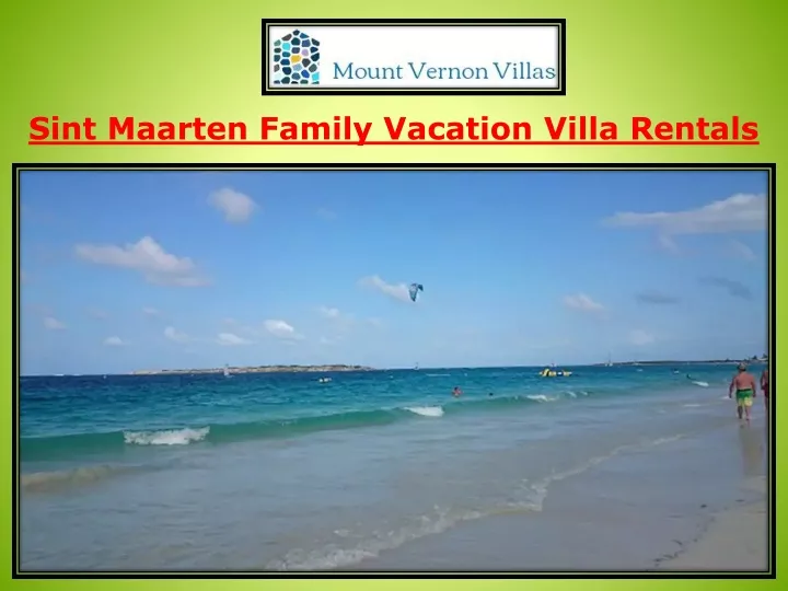 sint maarten family vacation villa rentals