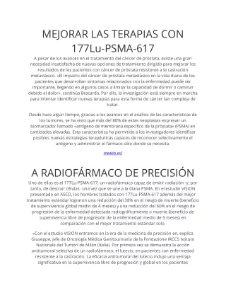 mejorar las terapias con 177lu psma 617 a pesar