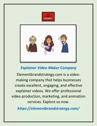 explainer video maker company