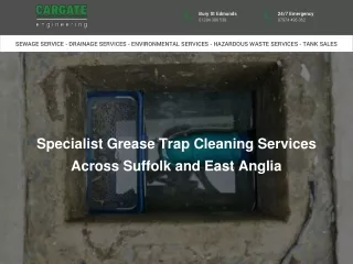 Specialist Grease Trap Cleaning Services Across Suffolk and East Anglia