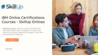 IBM Online Certifications Courses - SkillUp Onlines