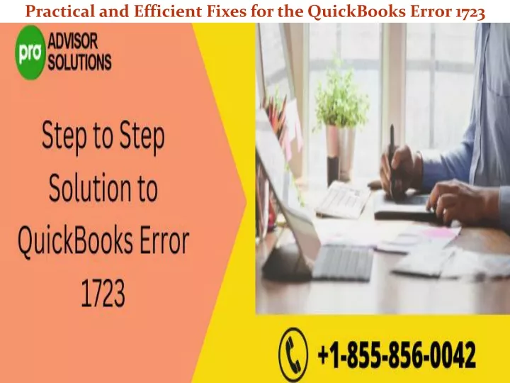 practical and efficient fixes for the quickbooks error 1723