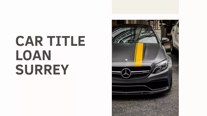 car title loan surrey