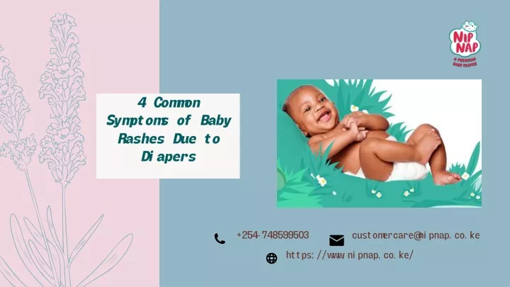 4 common symptoms of baby rashes due to diapers
