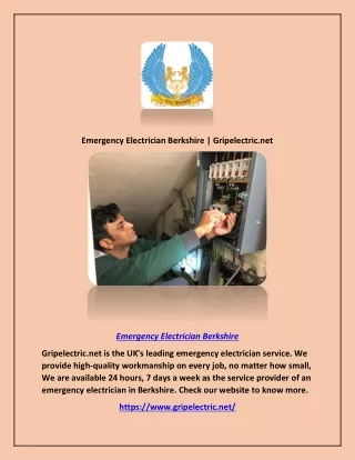 Emergency Electrician Berkshire | Gripelectric.net