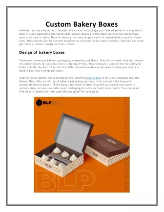 custom bakery boxes whether you re a baker