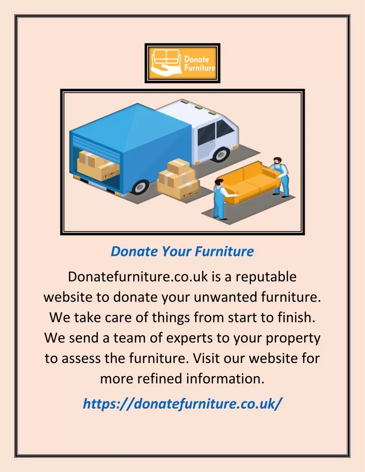 donate your furniture