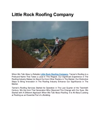 Little Rock Roofing Company