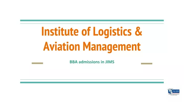 institute of logistics aviation management