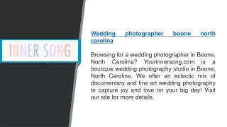 Wedding Photographer Boone North Carolina   Yourinnersong.com