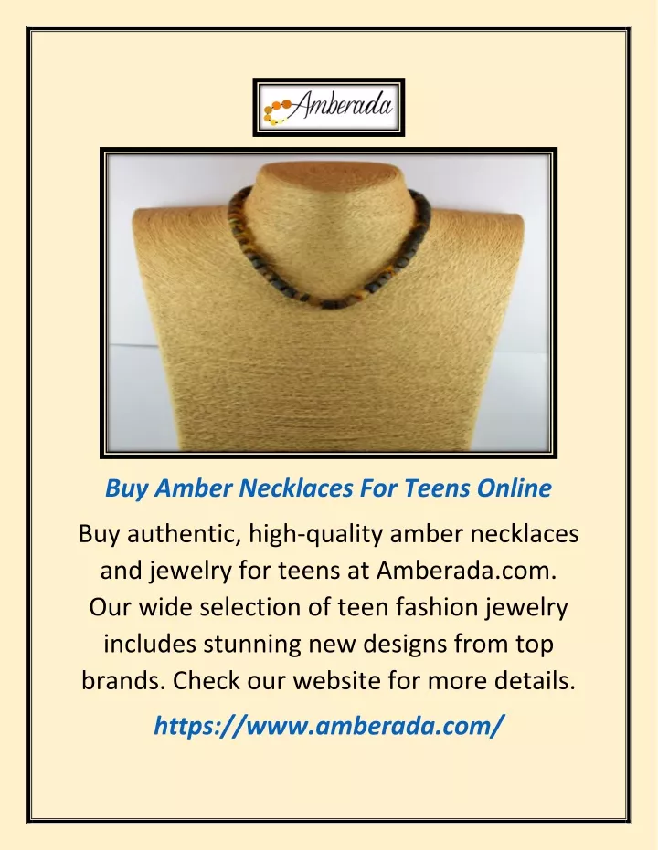 buy amber necklaces for teens online