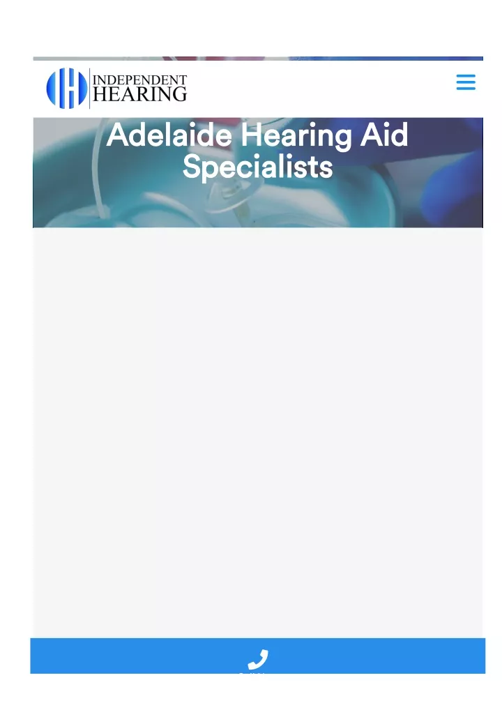 PPT - Adelaide Hearing Aid Specialists PowerPoint Presentation, Free ...