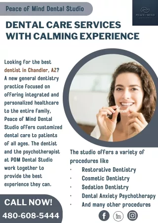 Dental Care Services with Calming Experience in Chandler