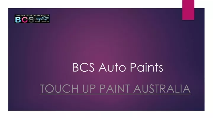 bcs auto paints