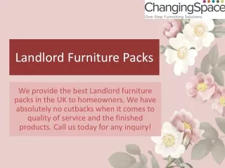 Landlord Furniture Packs