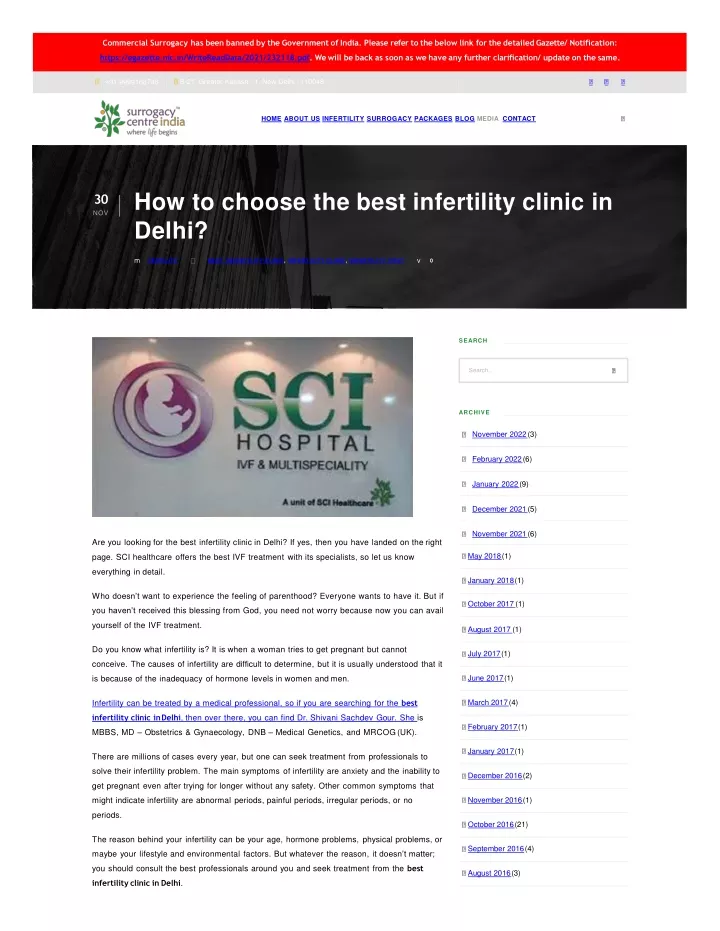 how to choose the best infertility clinic in delhi