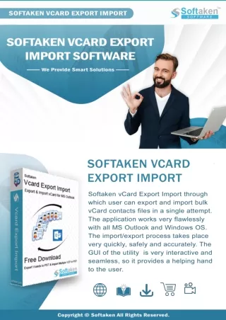 vCard Export Import