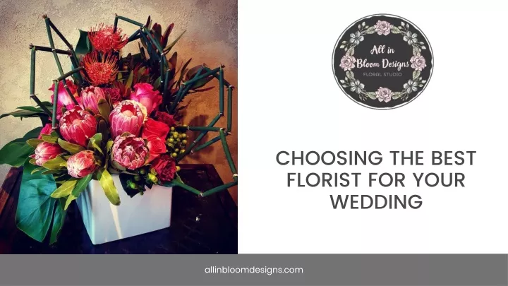 choosing the best florist for your wedding