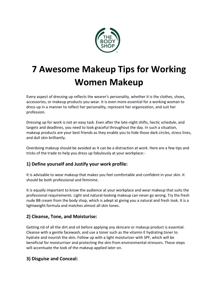 7 awesome makeup tips for working women makeup