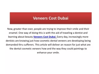 veneers cost dubai
