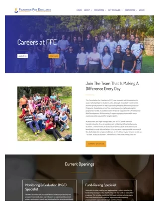Scholarships for Indian students | Careers at FFE