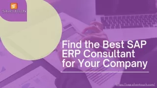 Why choose ERP consultant for your business
