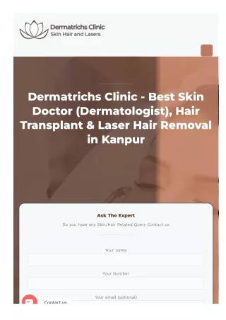 Dermatrichs Clinic - Best Skin Specialst in Kanpur