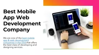 best mobile app web development company