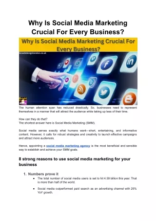 Why Is Social Media Marketing Crucial For Every Business?