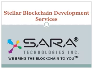 stellar blockchain development services