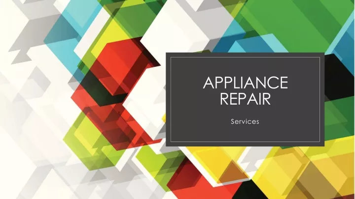 appliance repair