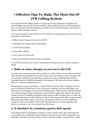 7 effective tips to make the most