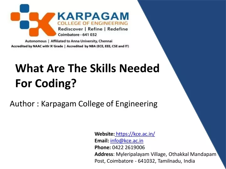 what are the skills needed for coding