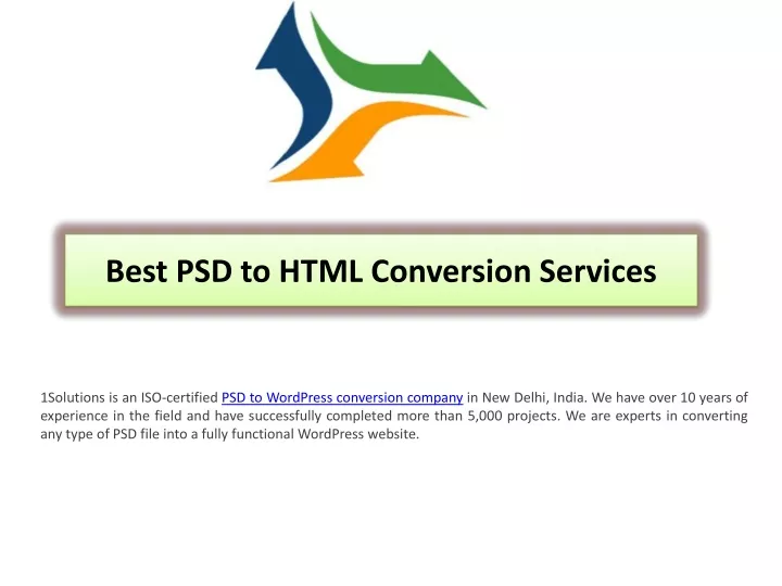 best psd to html conversion services