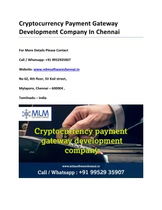 cryptocurrency payment gateway development