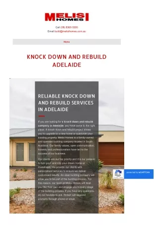 Knock Down and Rebuild Adelaide