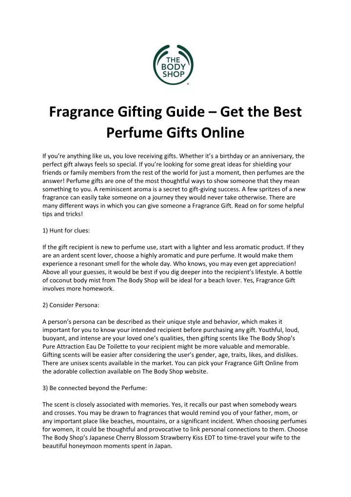 fragrance gifting guide get the best perfume