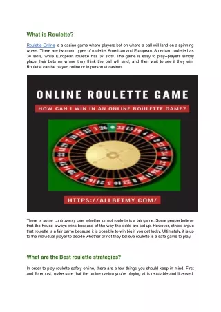 What are the best roulette strategies?