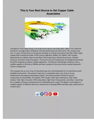 Passive Components and Products