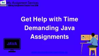 Get Help with Time Demanding Java Assignments