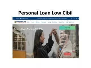 personal loan low cibil
