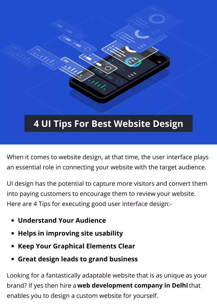 4 ui tips for best website design