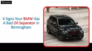 4 Signs Your BMW Has A Bad Oil Separator in Birmingham