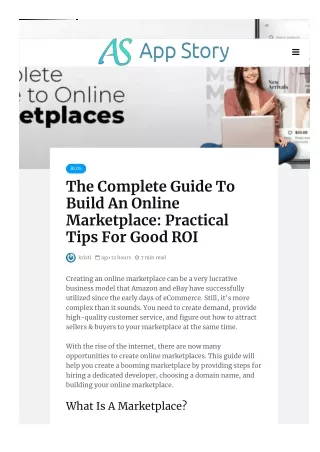 The Complete Guide To Build An Online Marketplace