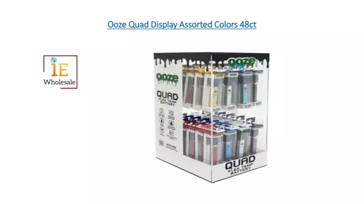 ooze quad display assorted colors 48ct
