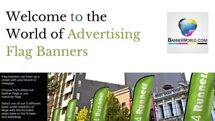 welcome to the world of advertising flag banners