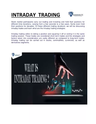 INTRADAY  TRADING