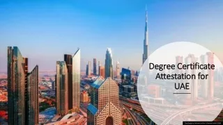 Degree Certificate attestation UAE
