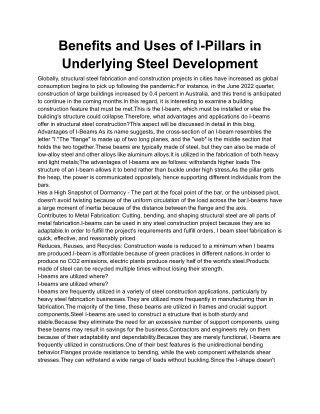 Benefits and Uses of I-Pillars in Underlying Steel Development